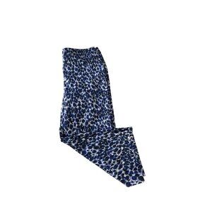 Weekend By Chico's Women's Blue Animal Print Crop Pants 2/12